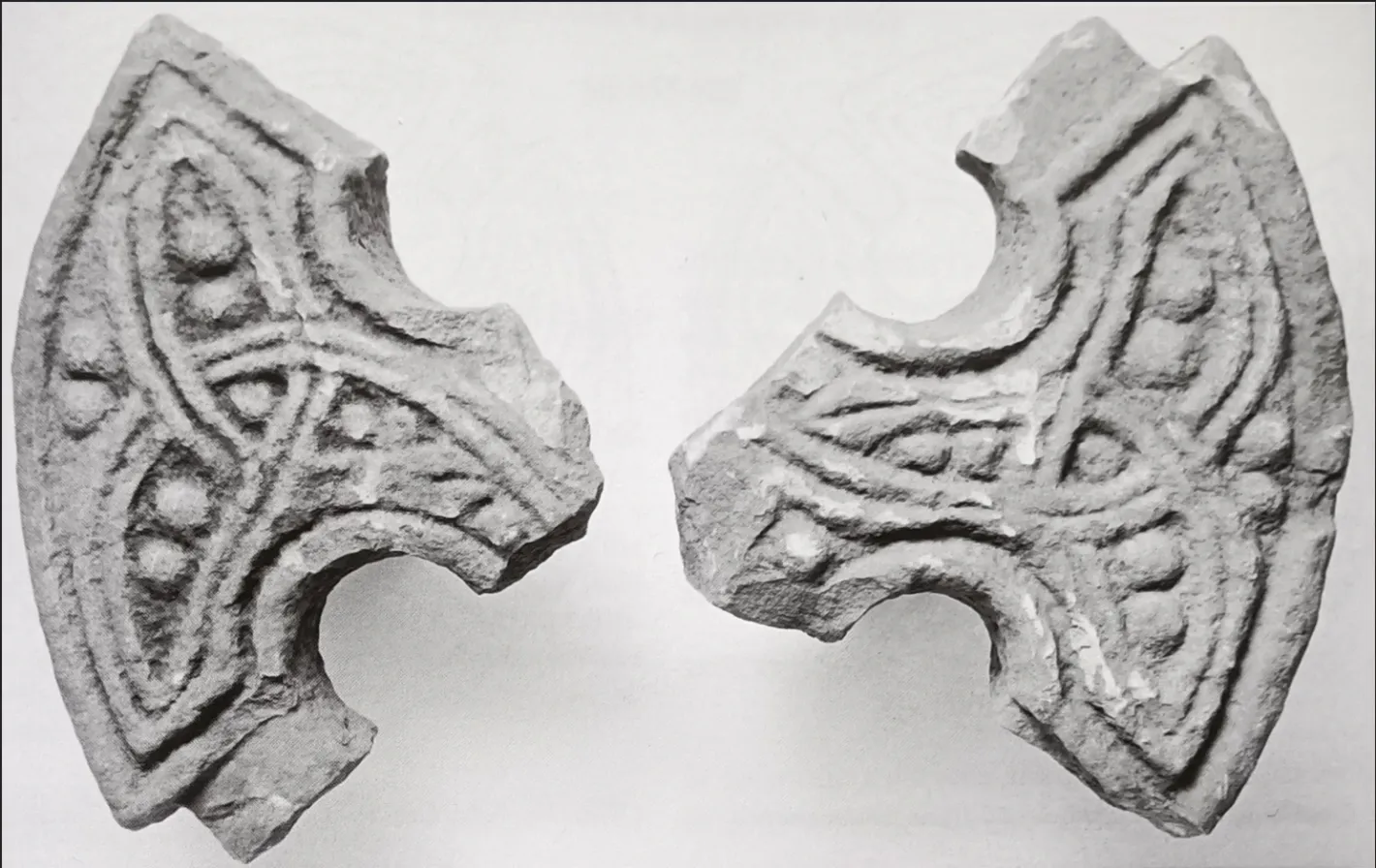 Original 10th century cross of St. Lawrence's Church